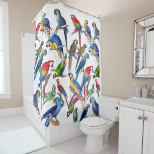 Macaw Parrot Birds Animal Wildlife Shower Curtain