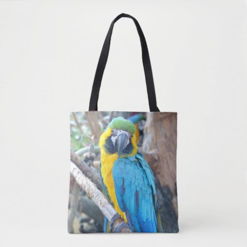 Macaw Parrot Colorful Bird Photo Tote Bag