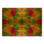 Macaw parrot feather kaleidoscope (Front Horizontal)