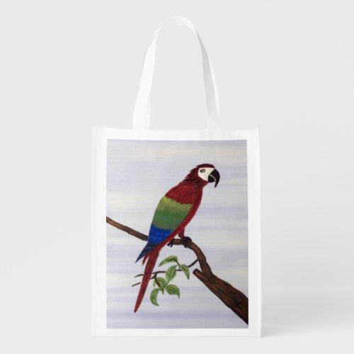 Macaw Parrot Grocery Bag