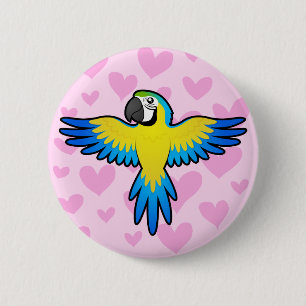 Macaw / Parrot Love Button