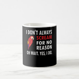 Macaw Parrot Owner Gifts Bird Scarlet Macaw Lover Coffee Mug
