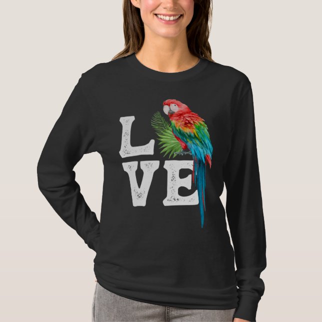 Macaw   Parrot Owner Tee Parrot Artwork (Front)