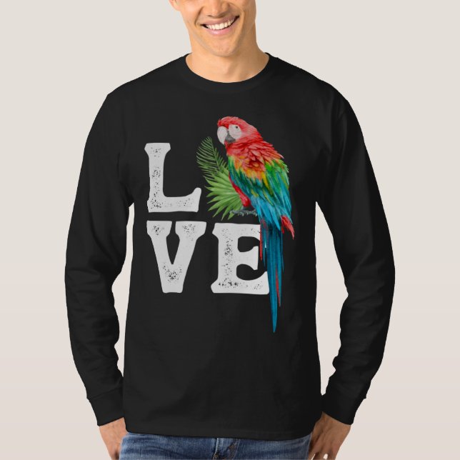Macaw   Parrot Owner Tee Parrot Artwork (Front)