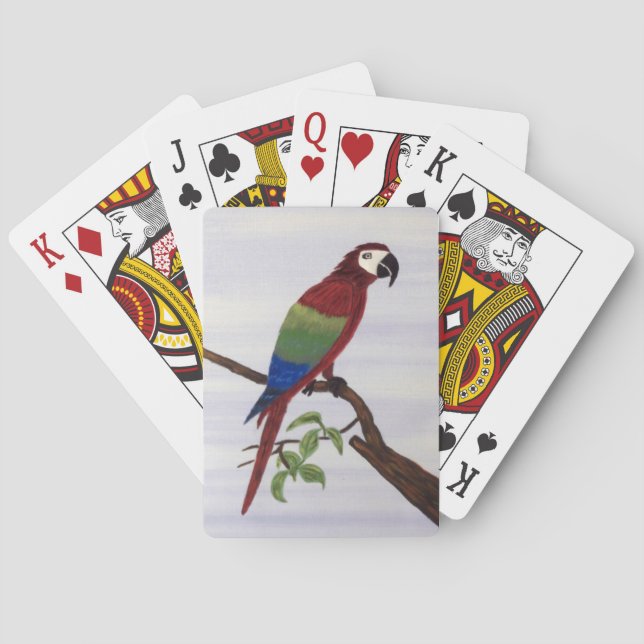 Macaw Parrot Poker Cards (Back)