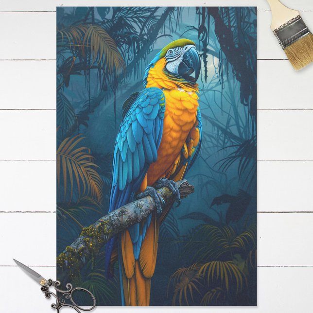 Macaw Parrot Tropical Decoupage Tissue Paper (Creator Uploaded)