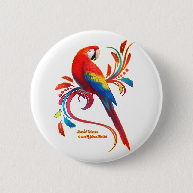 Macaw-Scarlet Button (Front)