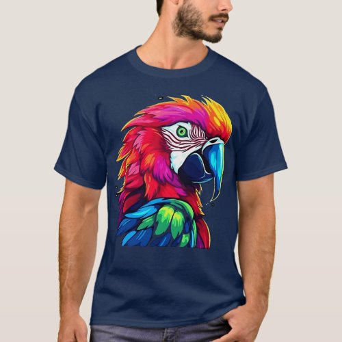 Macaw Smiling T_Shirt