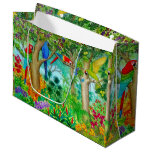 Macaw Tropical Jungle Gift Bag Large