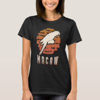 Macaw Vintage Retro Classic Animal Sunset