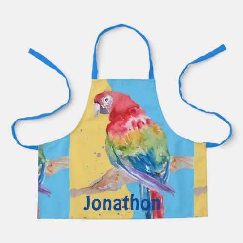 Macaws Macaw Parrot Boys Name kitchen Apron