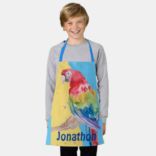 Macaws Macaw Parrot Boys Name kitchen Apron