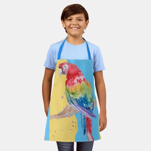 Macaws Macaw Parrot Tropical Colorful Boys Apron