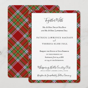 MacBain Clan Tartan Scottish Plaid Invitation