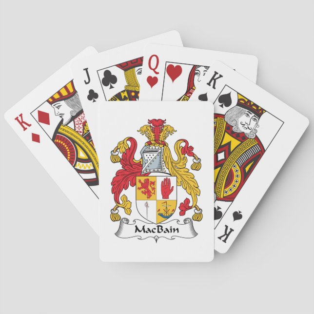 MacBain Family Crest Poker Cards (Back)