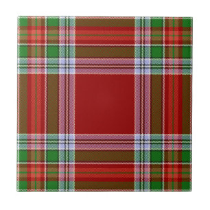 MacBain MacBean Clan Hunting Tartan Plaid Pattern Ceramic Tile