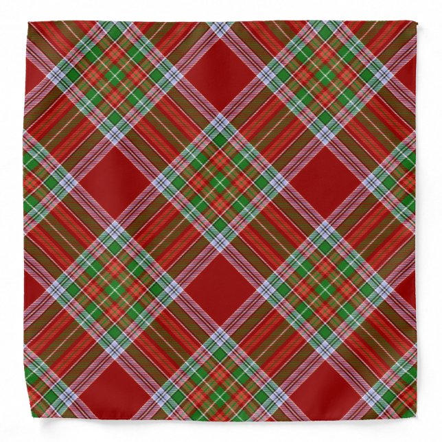 MacBain MacBean Scottish Clan Tartan Plaid Bandana (Front)