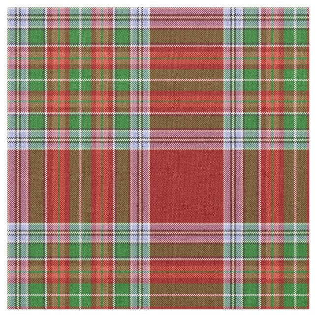 MacBain MacBean Scottish Clan Tartan Plaid Fabric (Close Up)