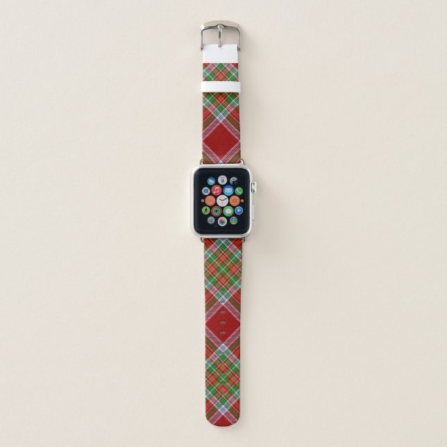 MacBain Scottish Clan Tartan Plaid Apple Watch Band (Front)