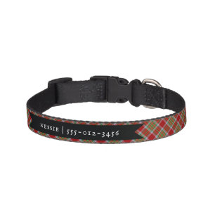 MacBain Tartan Scottish Plaid Pattern Pet Collar