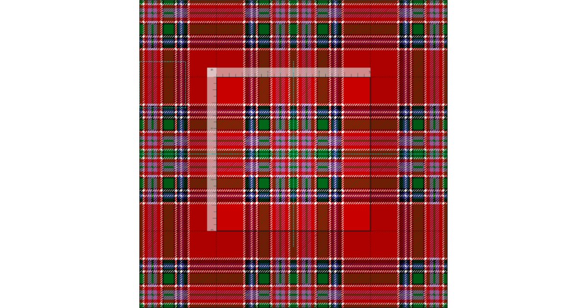MacBean Modern Tartan Blanket Thistle Map Style main image 0