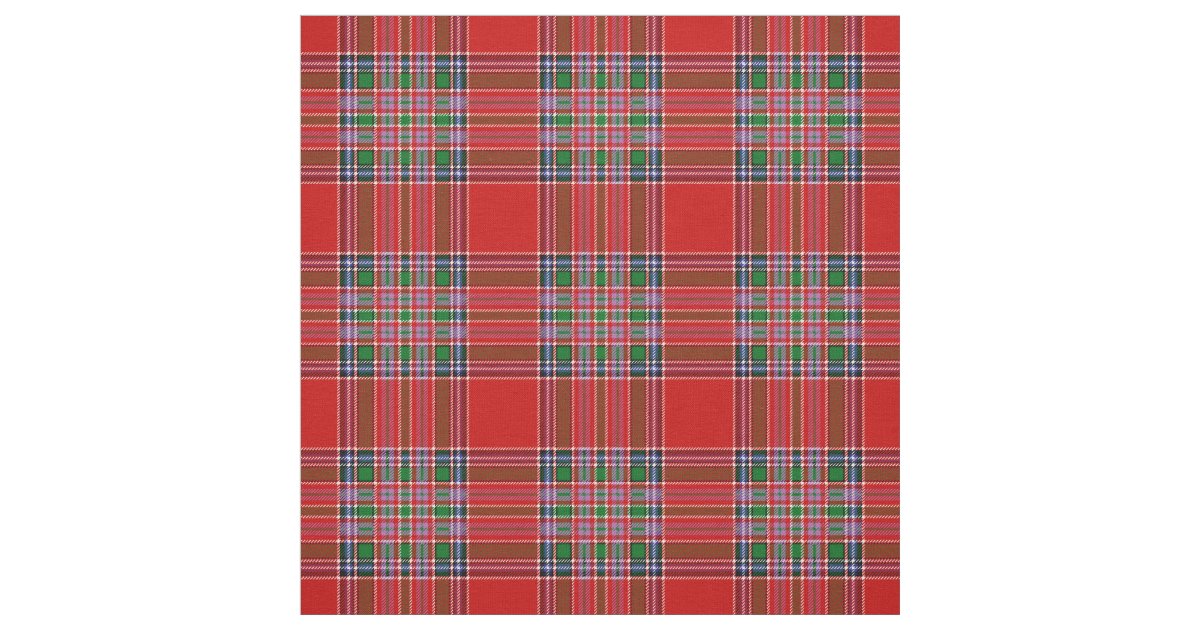 MacBean Modern Tartan Blanket Thistle Map Style