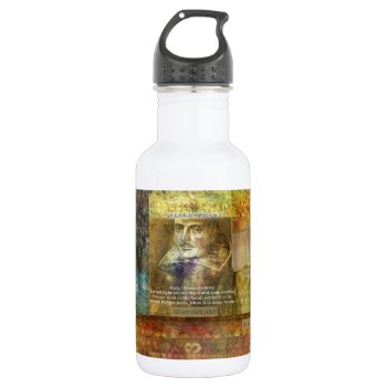 Macbeth  Act 1 Scene 4 Quote Water Bottle by shakespearequotes at Zazzle