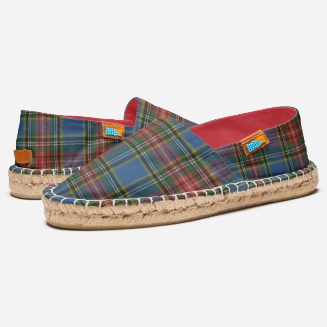 MacBeth Ancient Scottish Tartan Espadrilles (Angled)