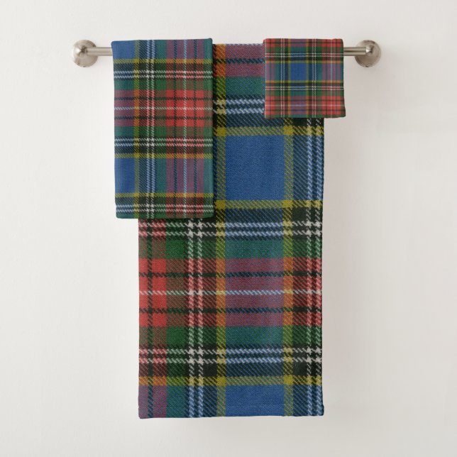 MacBeth Ancient Tartan Bath Towel Set (Insitu)