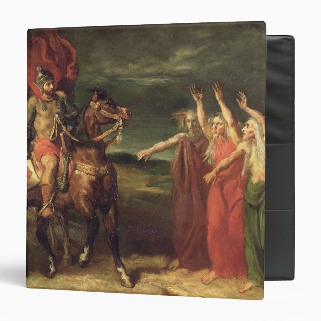 Macbeth and the Three Witches, 1855 Binder (Front/Inside)