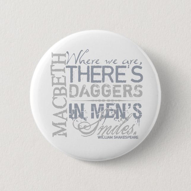 Macbeth Daggers Quote Button (Front)
