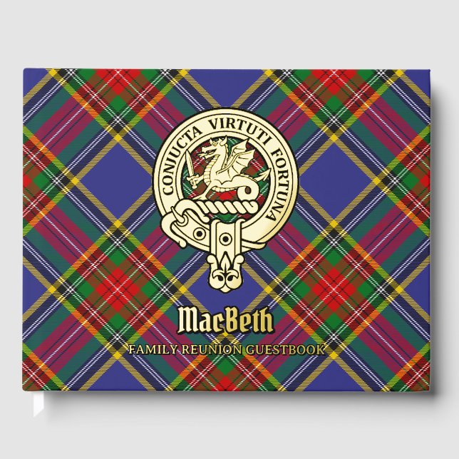 MacBeth Family Reunion Foil Guest Book (Front)