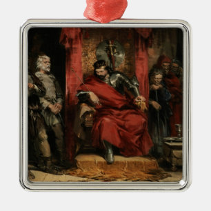 Macbeth instructing the Murderers Metal Ornament