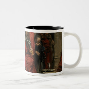 Macbeth instructing the Murderers Two-Tone Coffee Mug