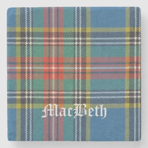 MacBeth MacBeth Scottish Tartan MacBeth  Stone Coaster