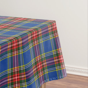 MacBeth Modern Tartan Plaid Scottish Colorful Tablecloth