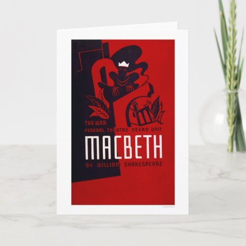 Macbeth Negro Theatre 1937 WPA Card