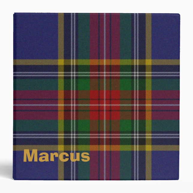 MacBeth Plaid Binder (Front)