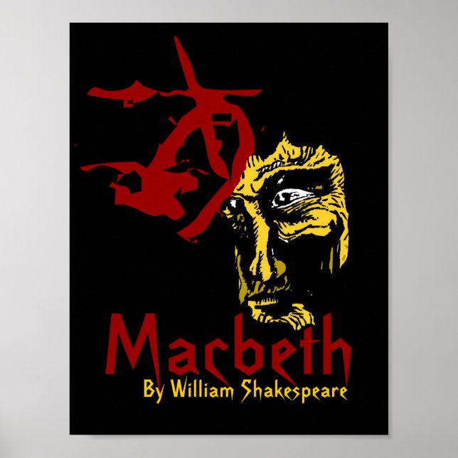 Macbeth Poster Shakespeare Festival Theater Arts (Front)