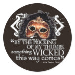 Macbeth Quote Classic Round Sticker