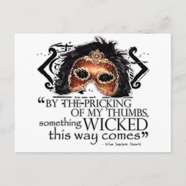 Macbeth Quote Postcard (Front)