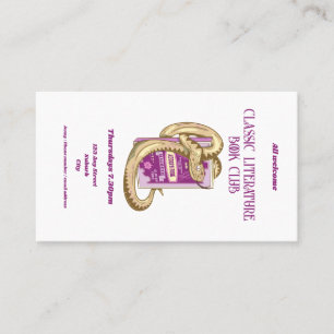 Macbeth Red books about witches Business Card