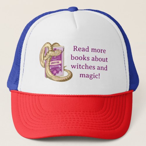 Macbeth Red books about witches Trucker Hat