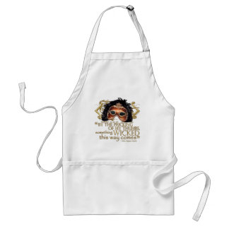 Macbeth "Something Wicked" Quote (Gold Version) Adult Apron