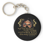 Macbeth "Something Wicked" Quote (Gold Version) Keychain
