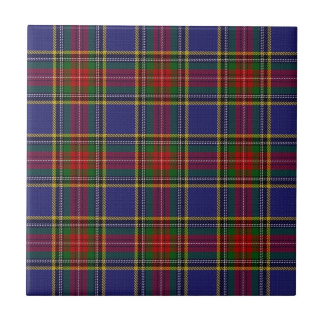 MacBeth Tartan Ceramic Tile (Front)
