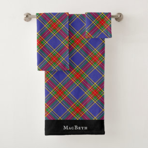 MacBeth Tartan Plaid Scottish Pattern Bath Towel Set