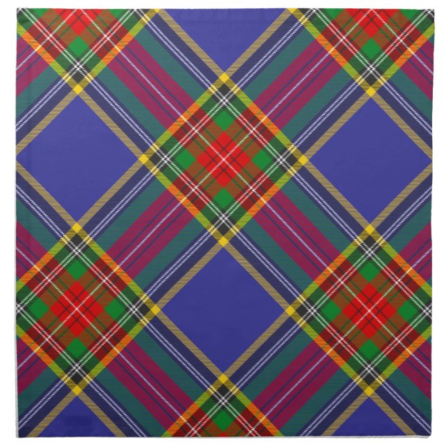 MacBeth Tartan Plaid Scottish Pattern Cloth Napkin (Front)