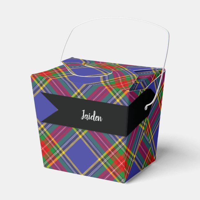 MacBeth Tartan Plaid Scottish Pattern Favor Boxes (Front Side)