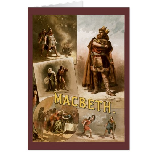 Macbeth, the Play 1884 Cards (Front)